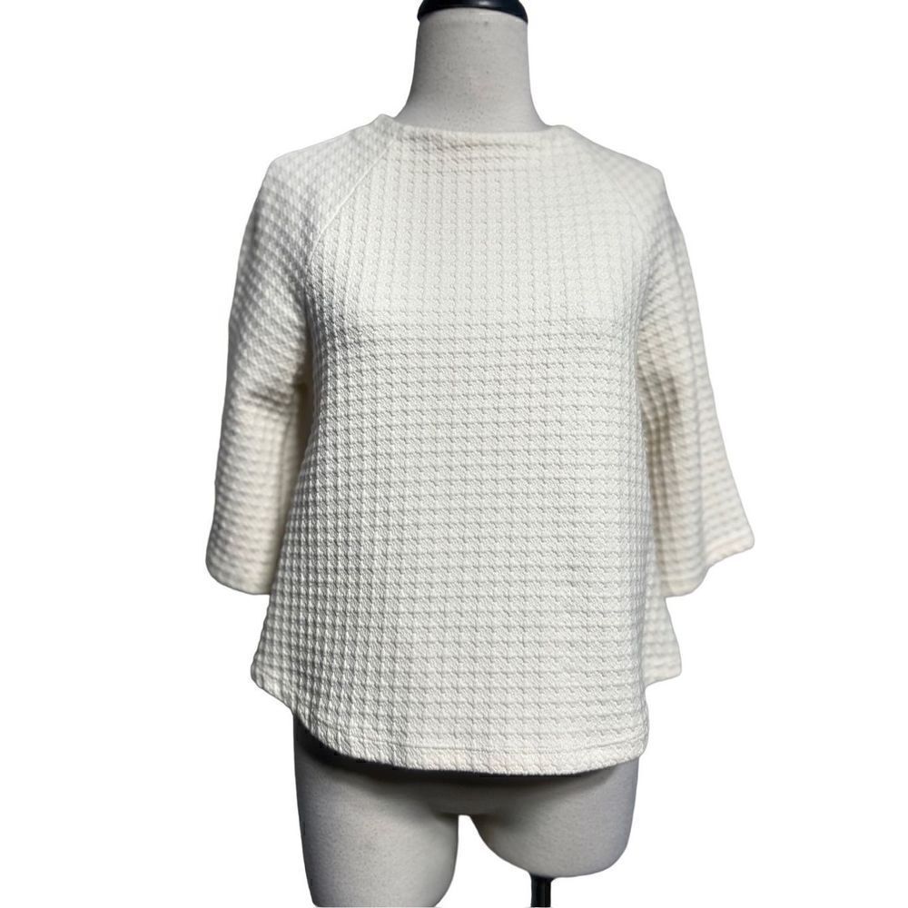Who What Wear 3/4 Sleeve A Line Waffle Blouse Size Small